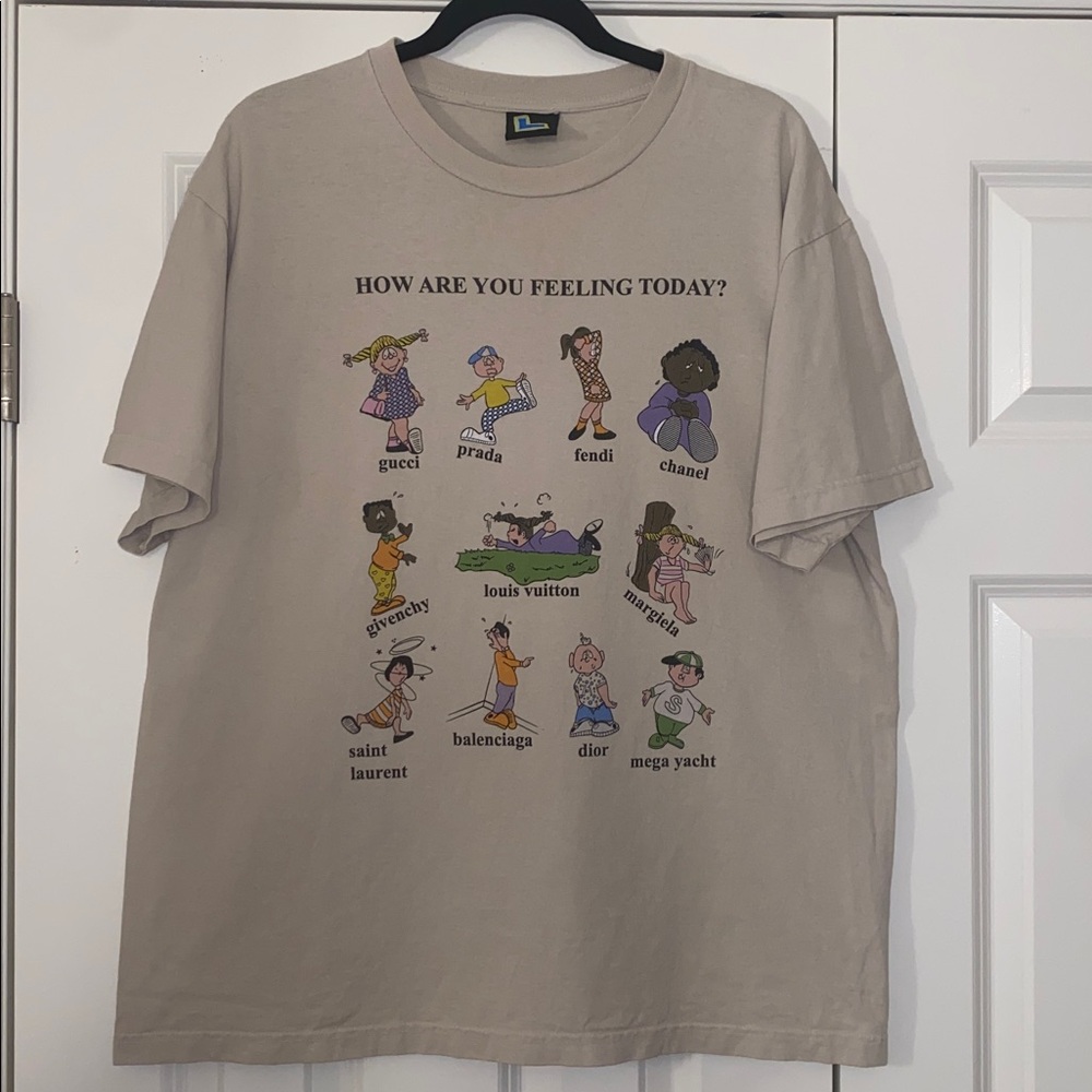 MEGA YACHT how are you feeling today TSHIRT size L